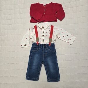 Newborn Cat & Jack 3pc Set Outfit